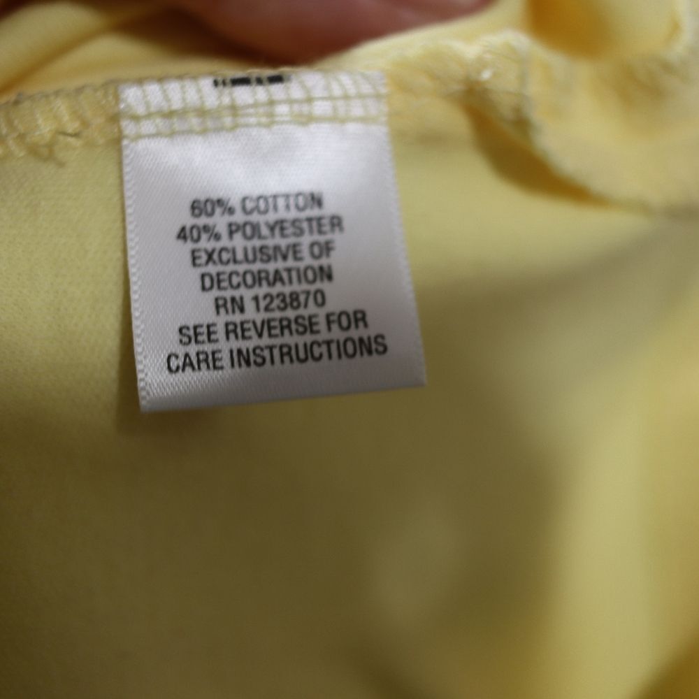Breckenridge Pale Yellow Embroidered 3/4 Sleeve Top PM - Picture 8 of 10